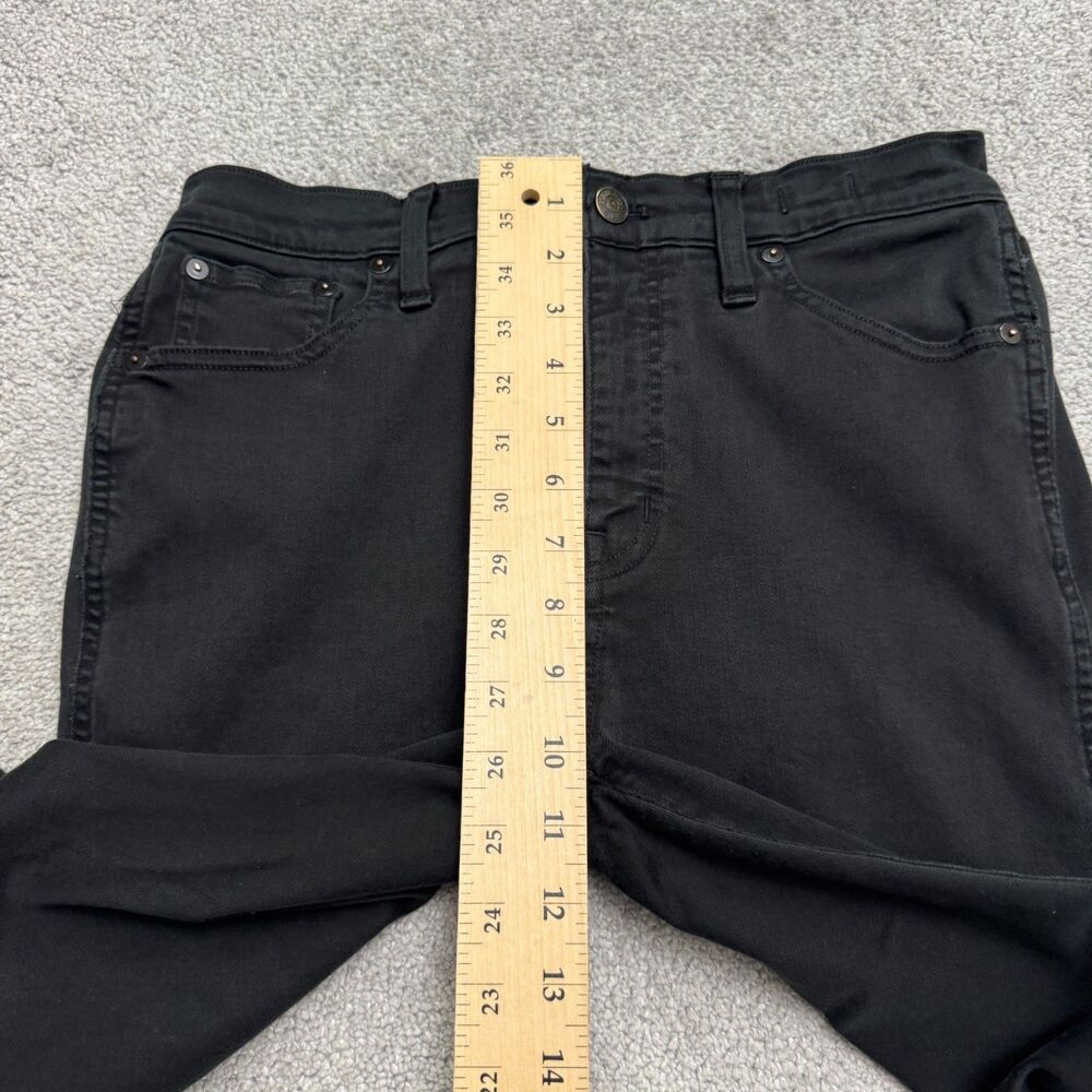 Madewell 10" High Riser Skinny Ankle Denim Jeans Women 29 Black Stretch Slim Fit - Picture 10 of 16